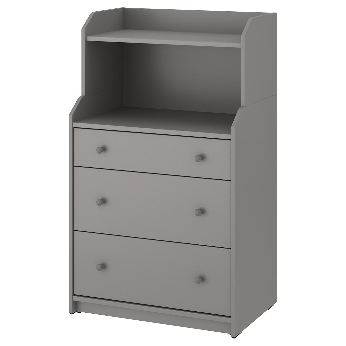 HAUGA Chest of 3 drawers with shelf