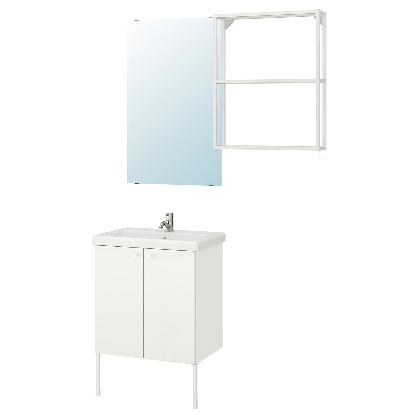 ENHET / TVÄLLEN Bathroom furniture, set of 11