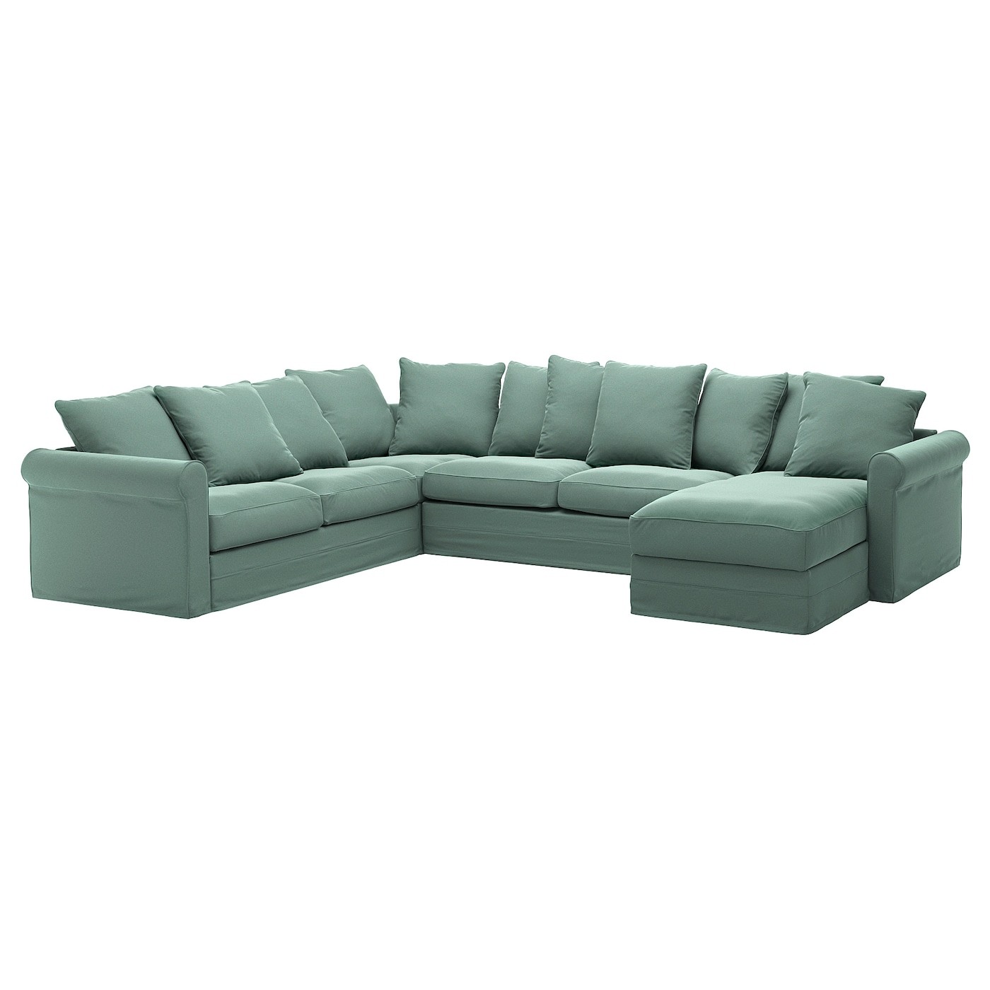 GRÖNLID Crnr sofa-bed, 5-seat w chaise lng