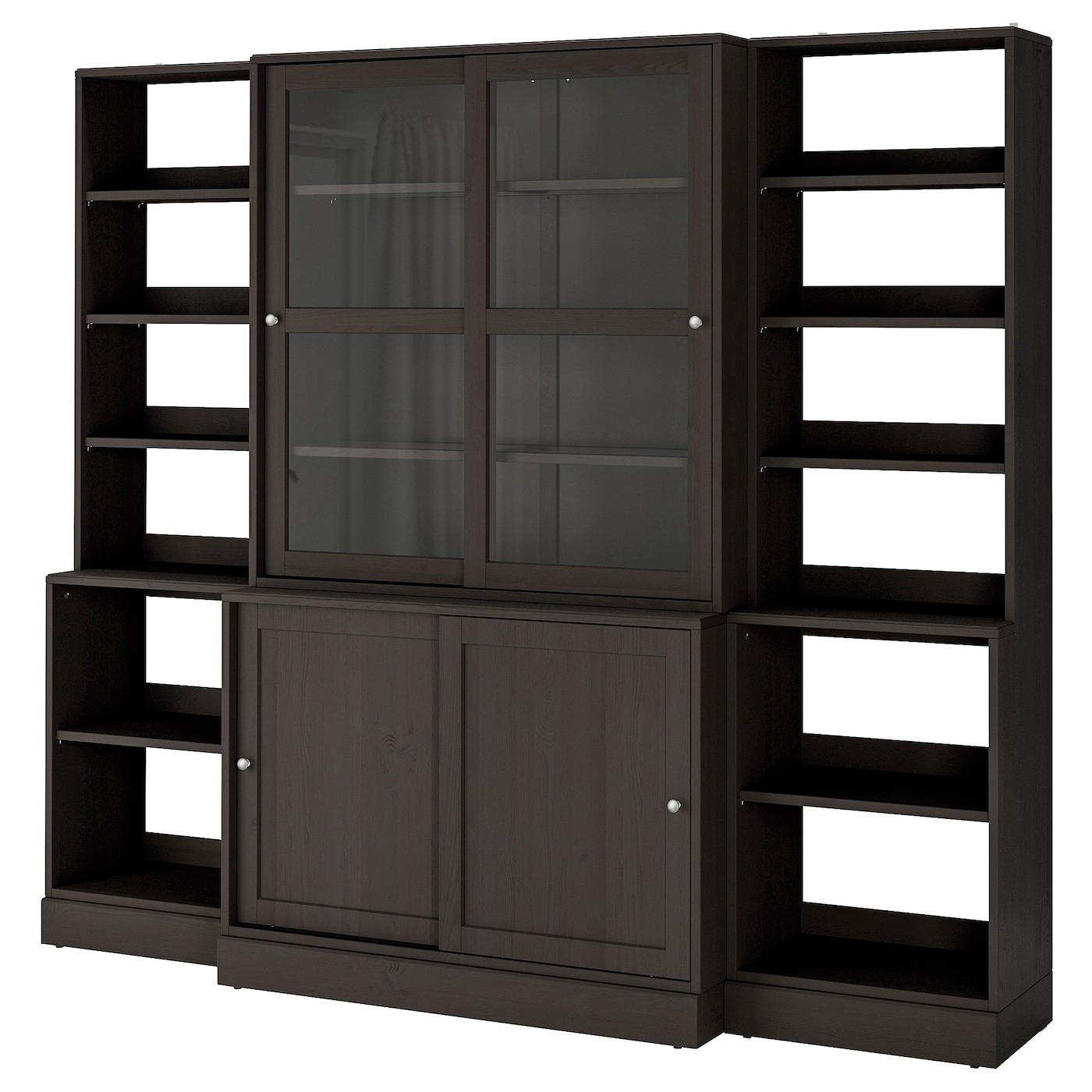 HAVSTA Storage comb w sliding glass doors