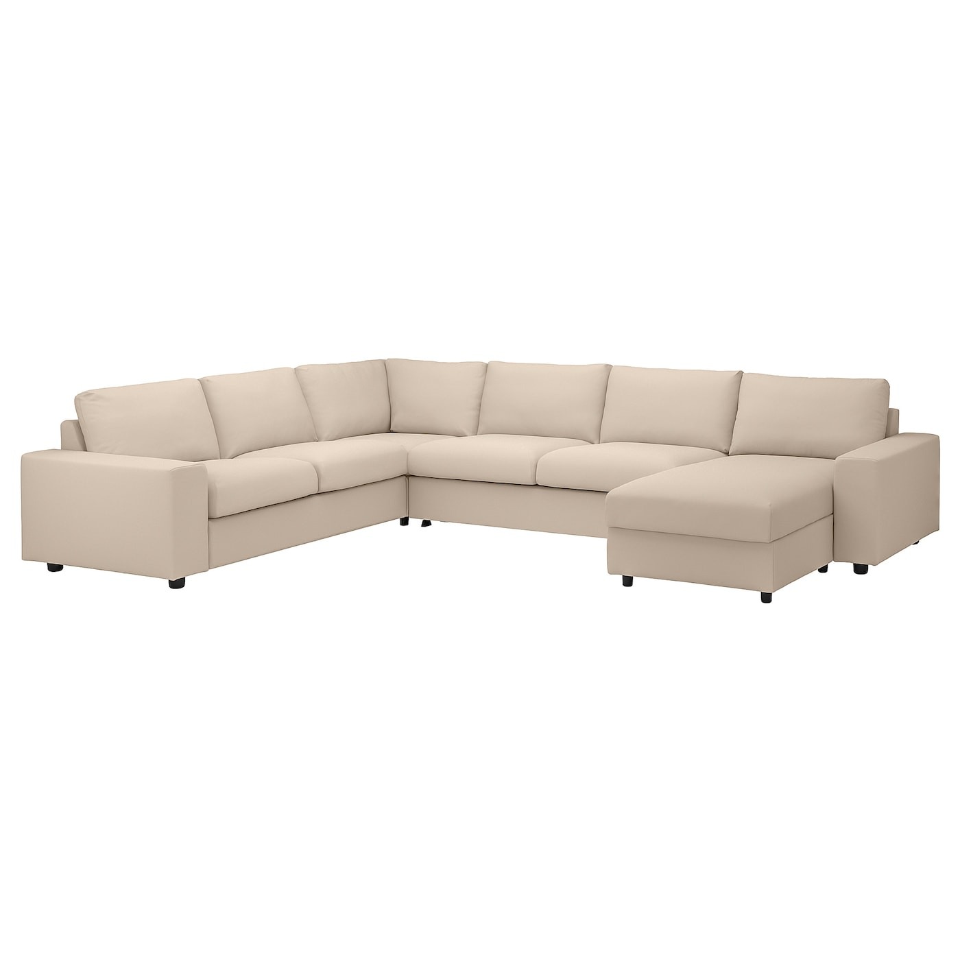 VIMLE Crnr sofa-bed, 5-seat w chaise lng