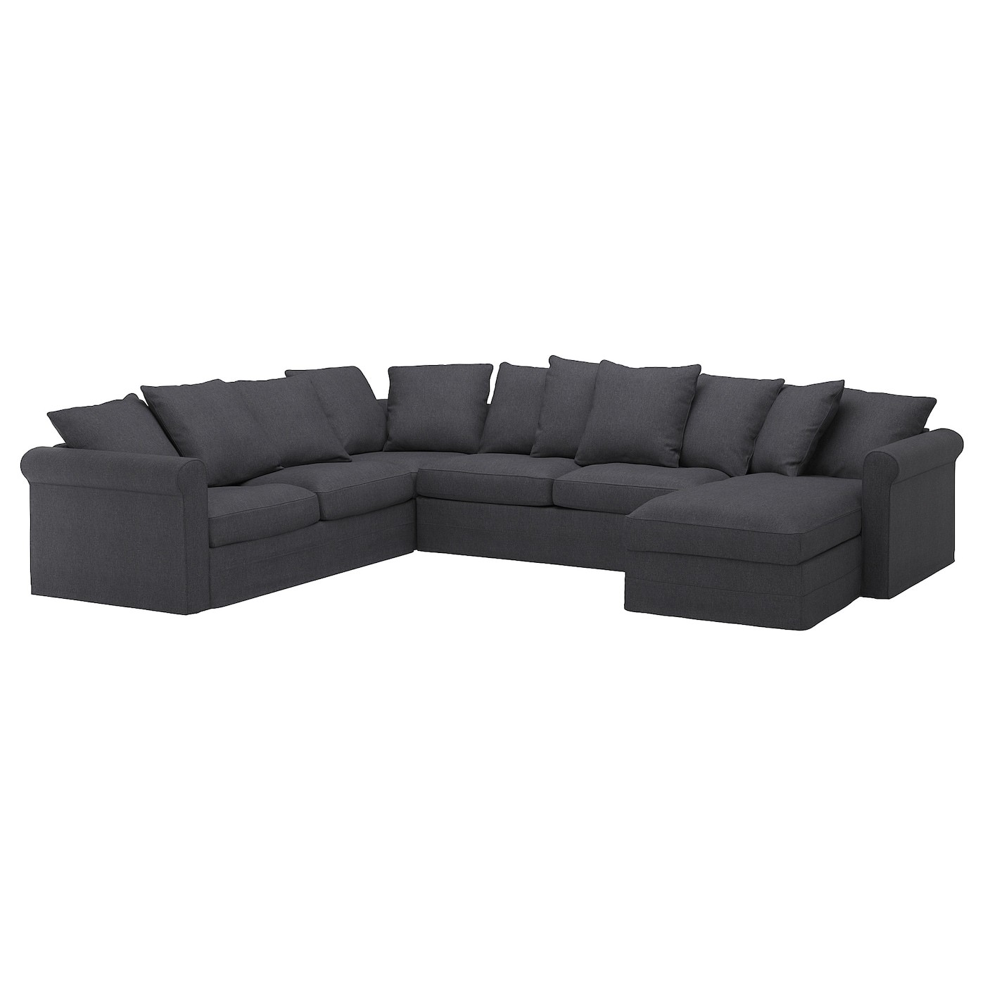 GRÖNLID Crnr sofa-bed, 5-seat w chaise lng