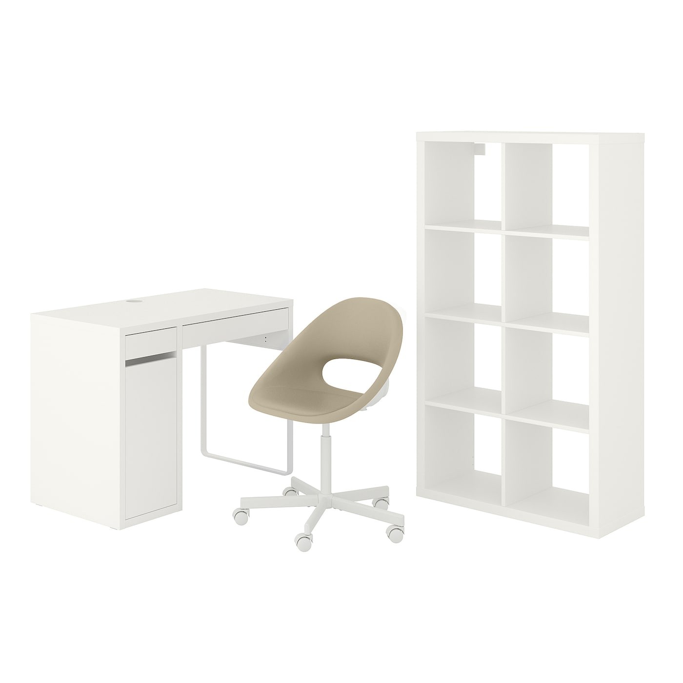 MICKE/ELDBERGET / KALLAX Desk and storage combination