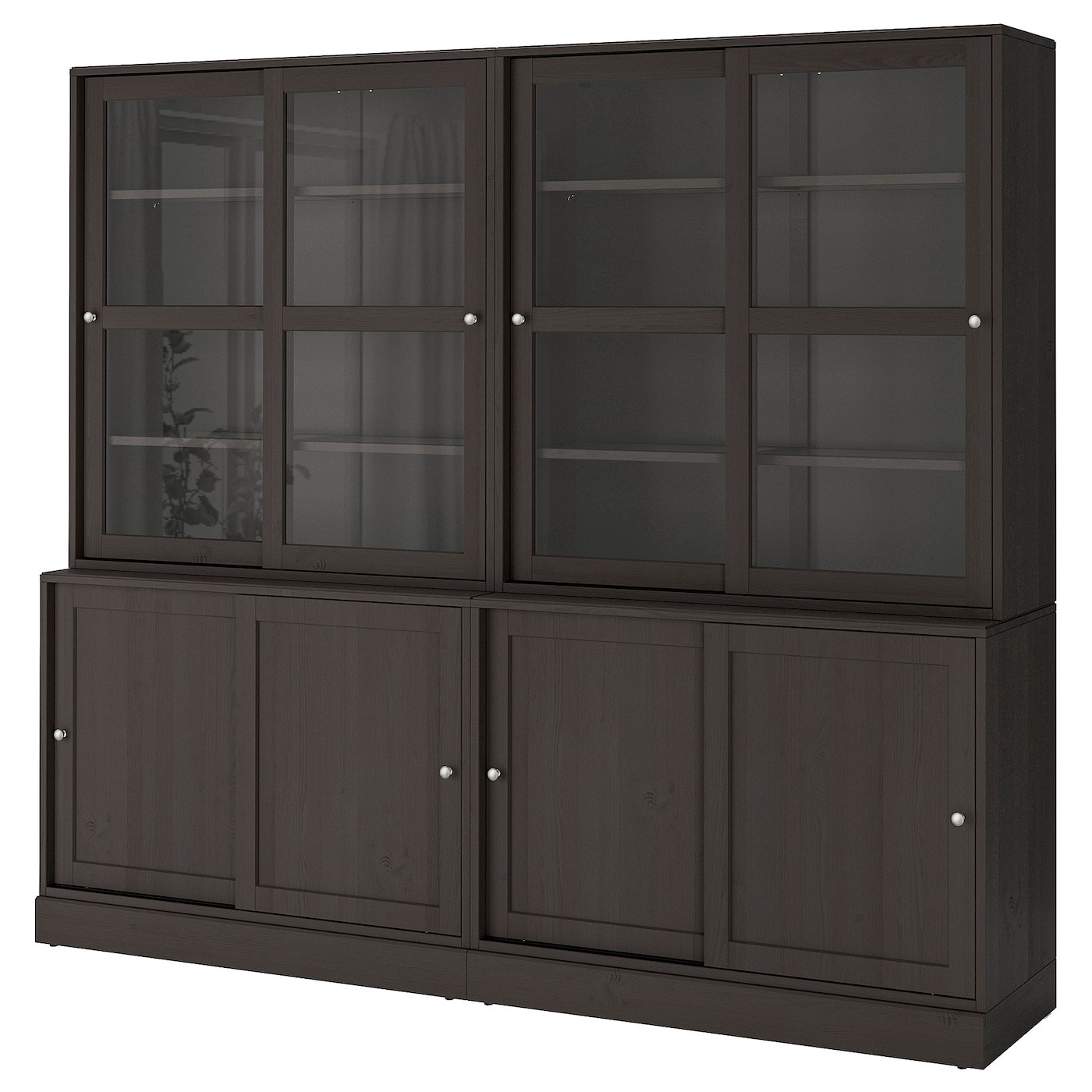 HAVSTA Storage comb w sliding glass doors