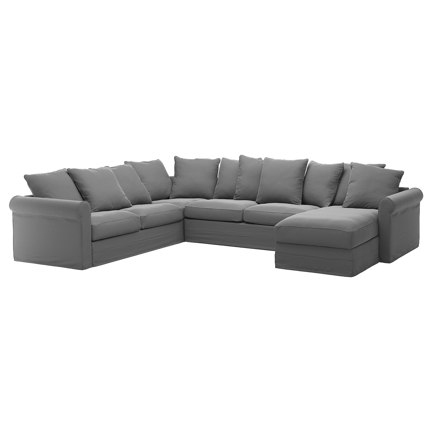 GRÖNLID Crnr sofa-bed, 5-seat w chaise lng