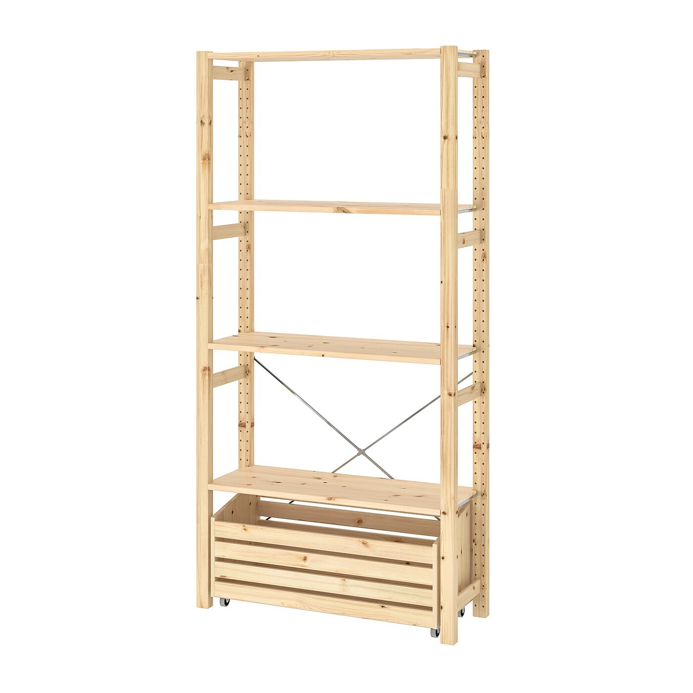 IVAR Shelving unit with storage box