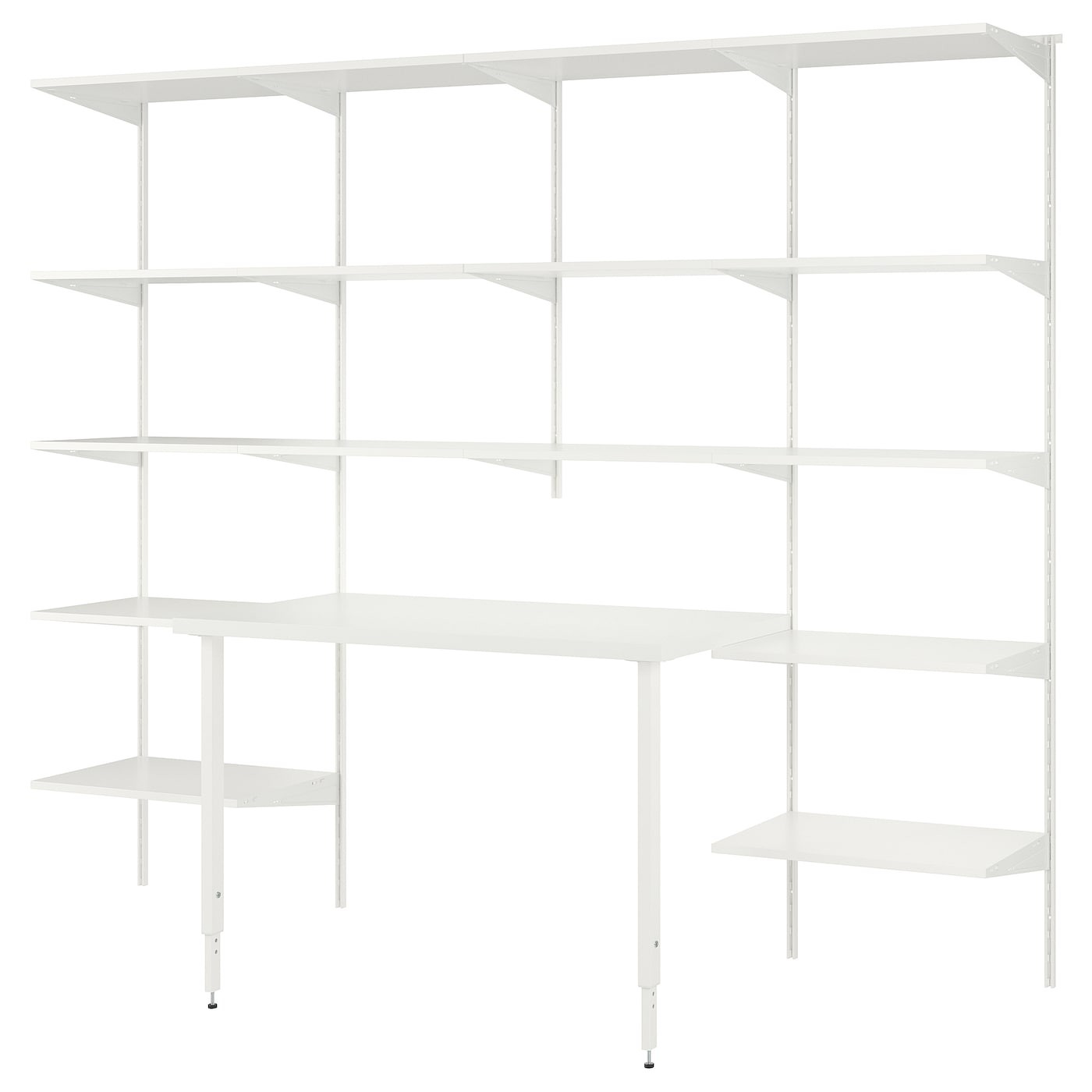 BOAXEL / LAGKAPTEN Shelving unit with table top