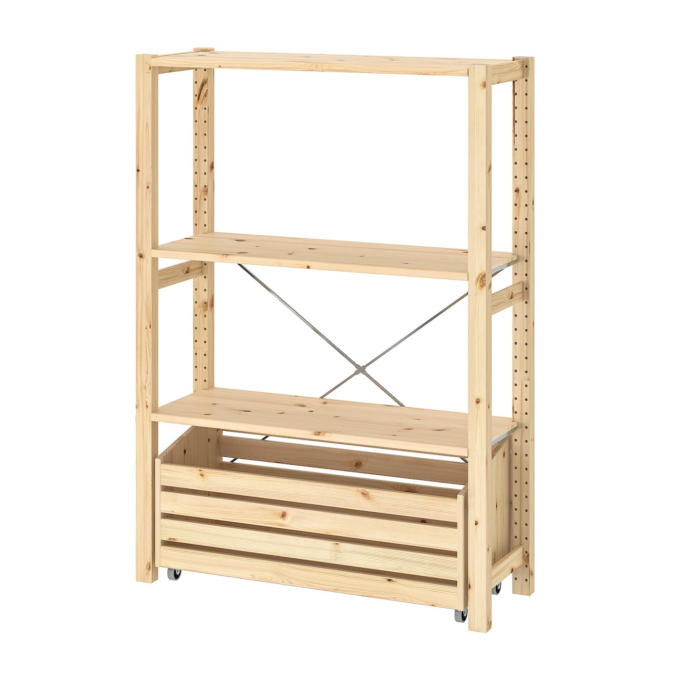 IVAR Shelving unit with storage box