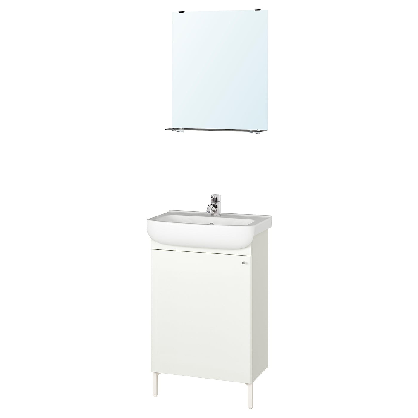 NYSJÖN / BJÖRKÅN Bathroom furniture, set of 5