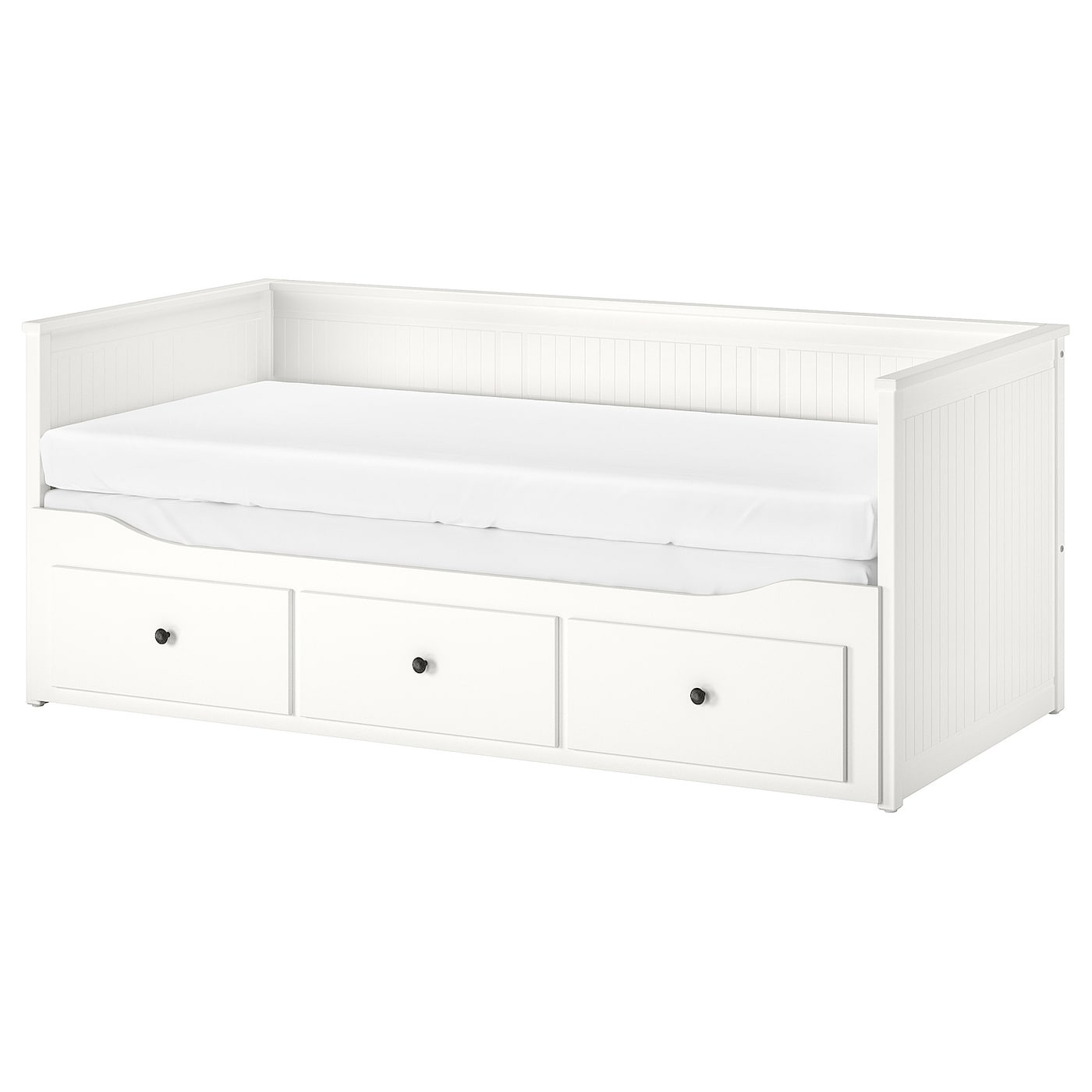 HEMNES سرير نهار بـ3 أدراج/مرتبتين