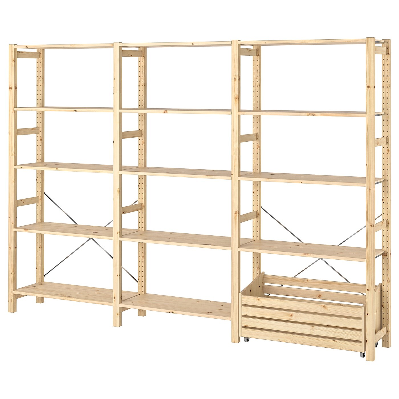 IVAR Shelving unit with storage box