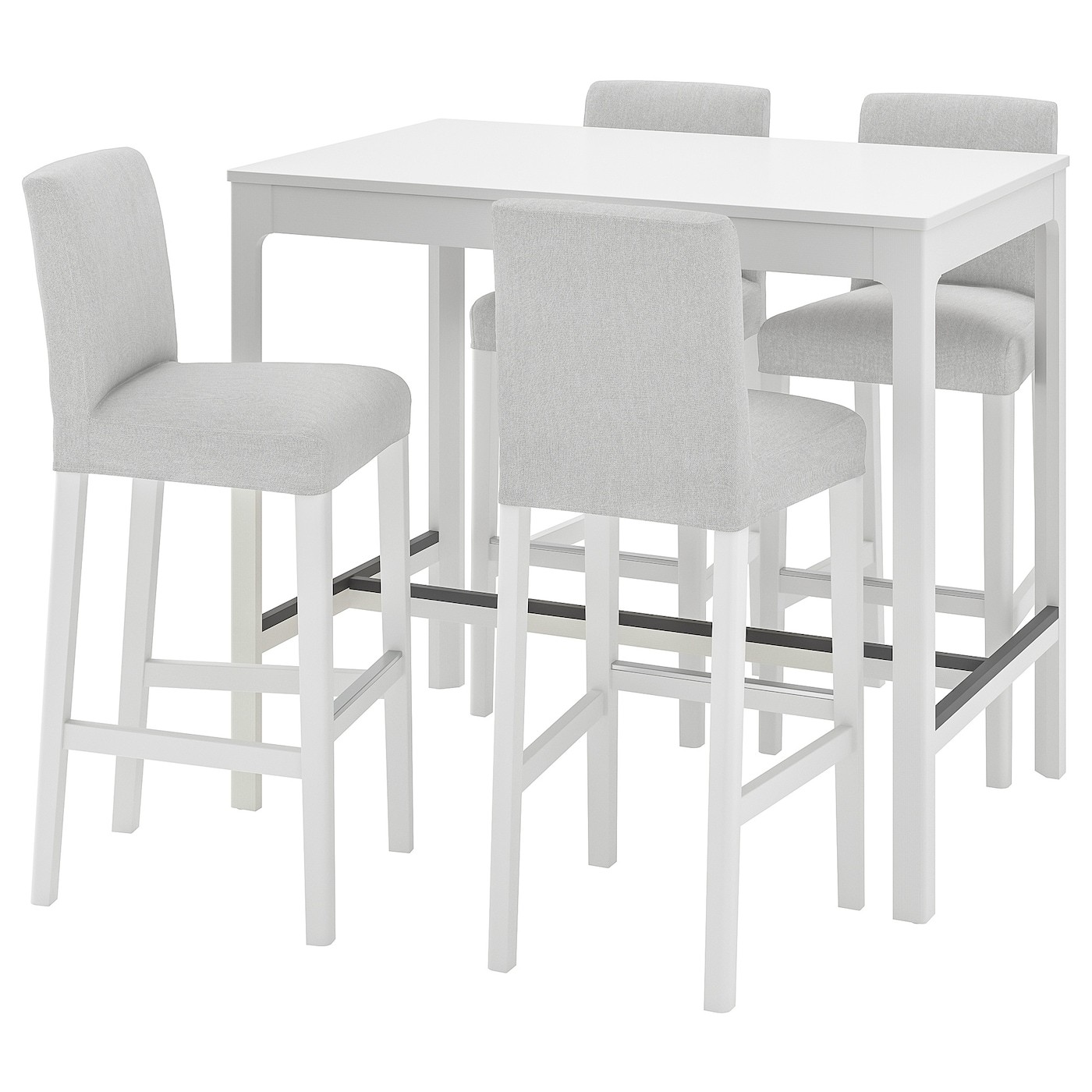 EKEDALEN / BERGMUND Bar table and 4 bar stools