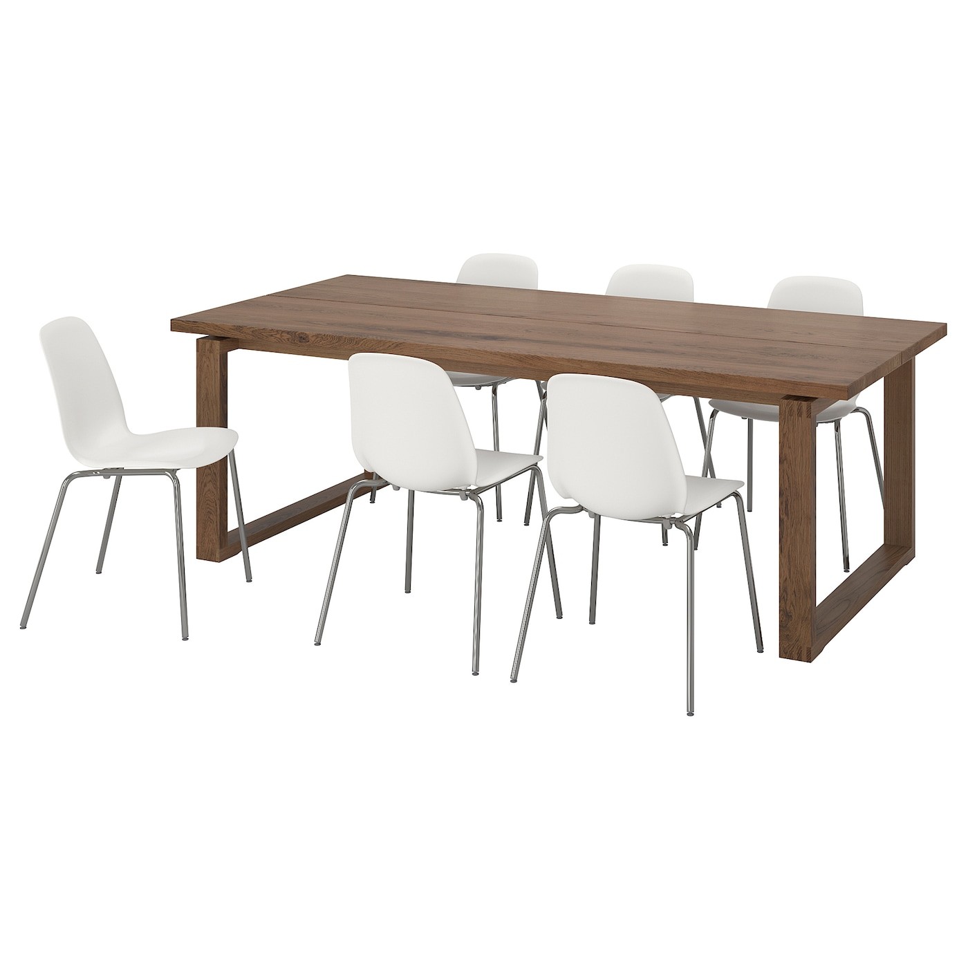 MÖRBYLÅNGA / LEIFARNE Table and 6 chairs