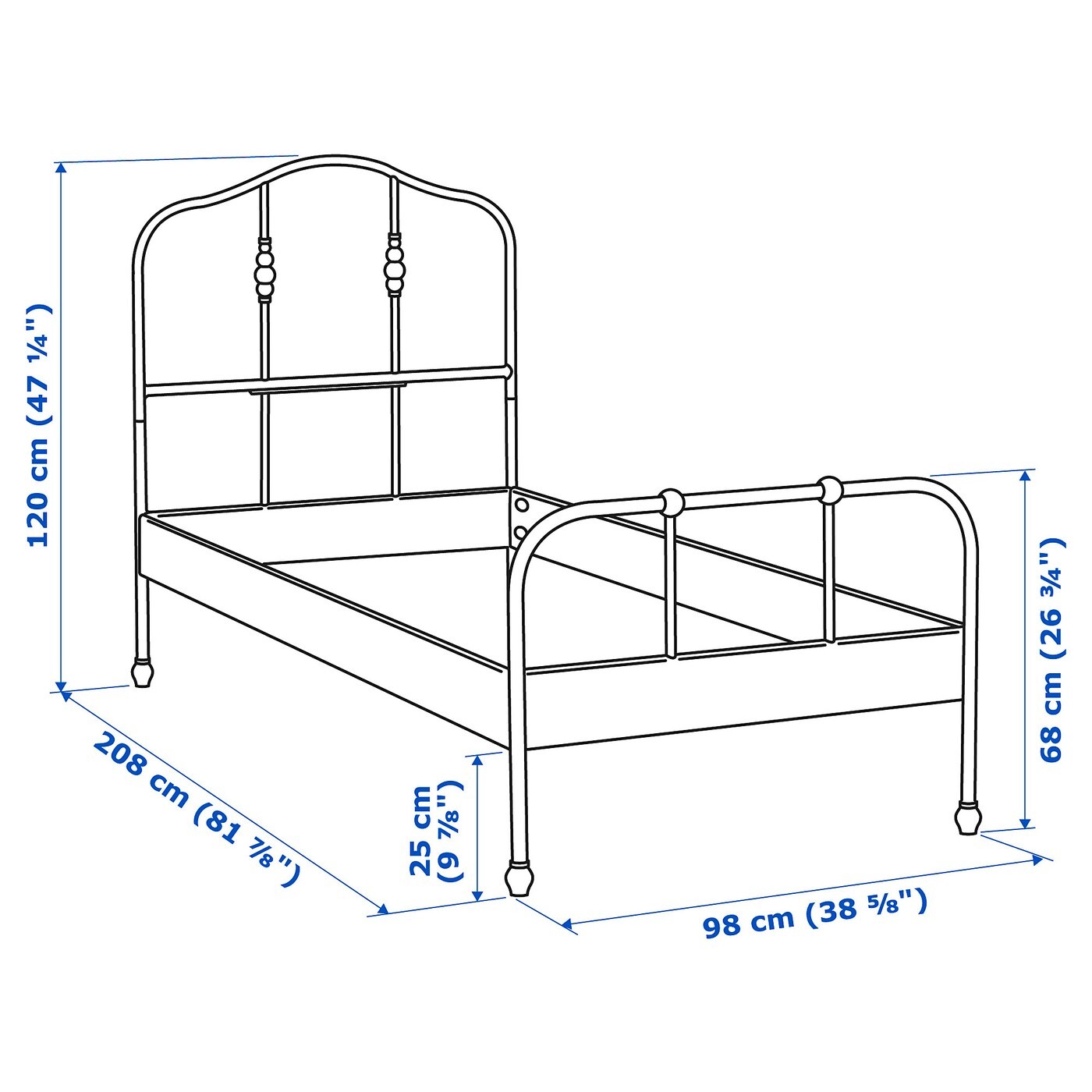 SAGSTUA Bed frame