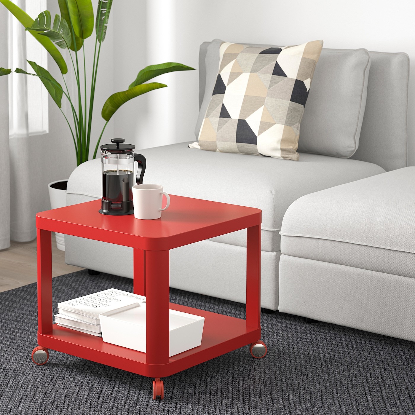 TINGBY Side table on castors