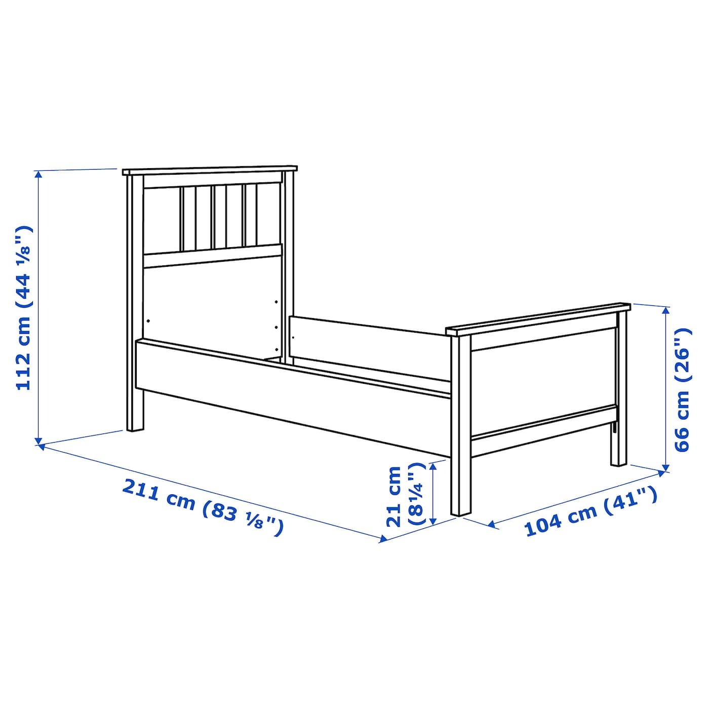 HEMNES Bed frame