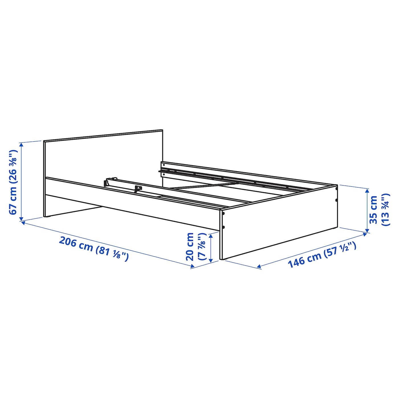 GURSKEN Bedroom furniture, set of 5