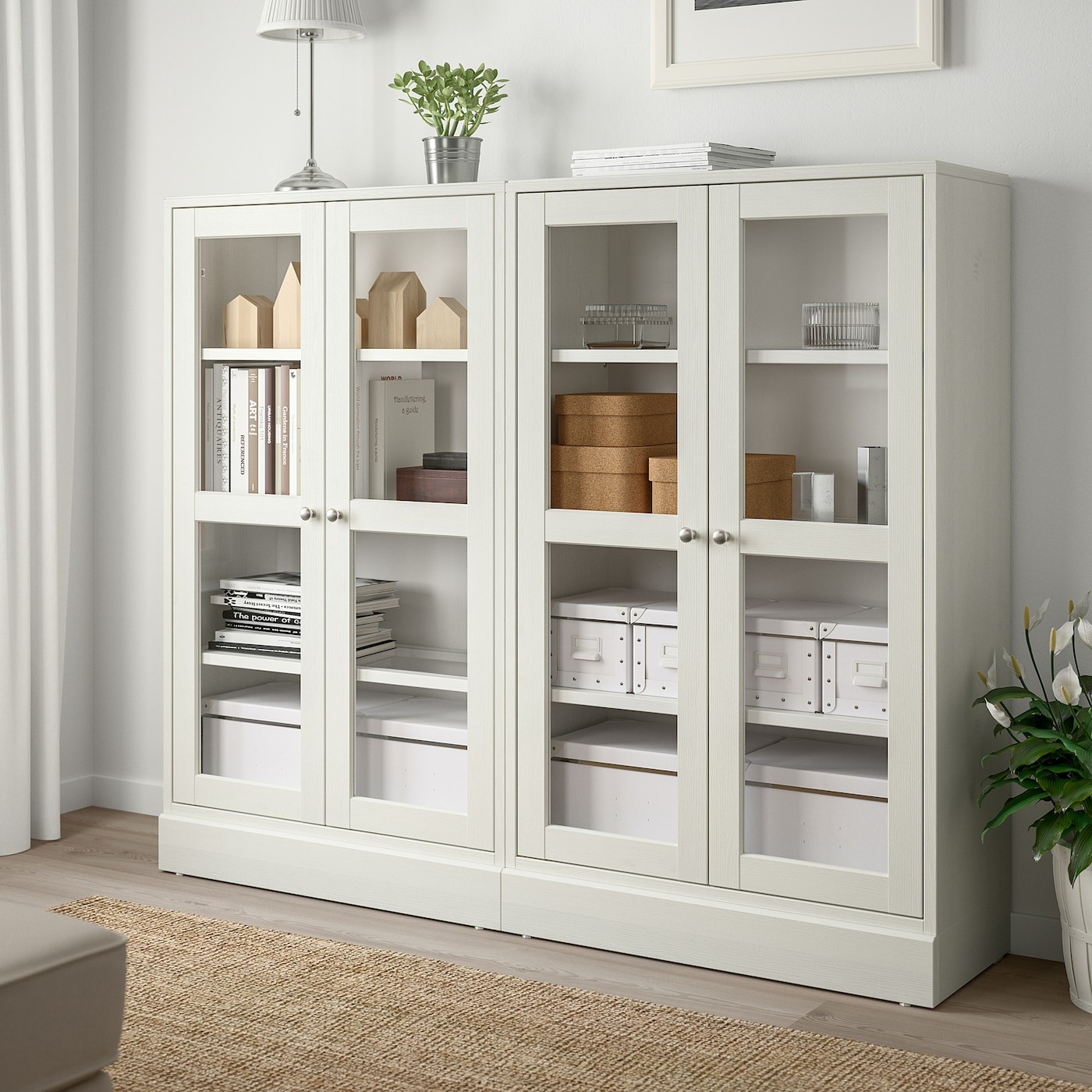 HAVSTA Storage combination w glass doors