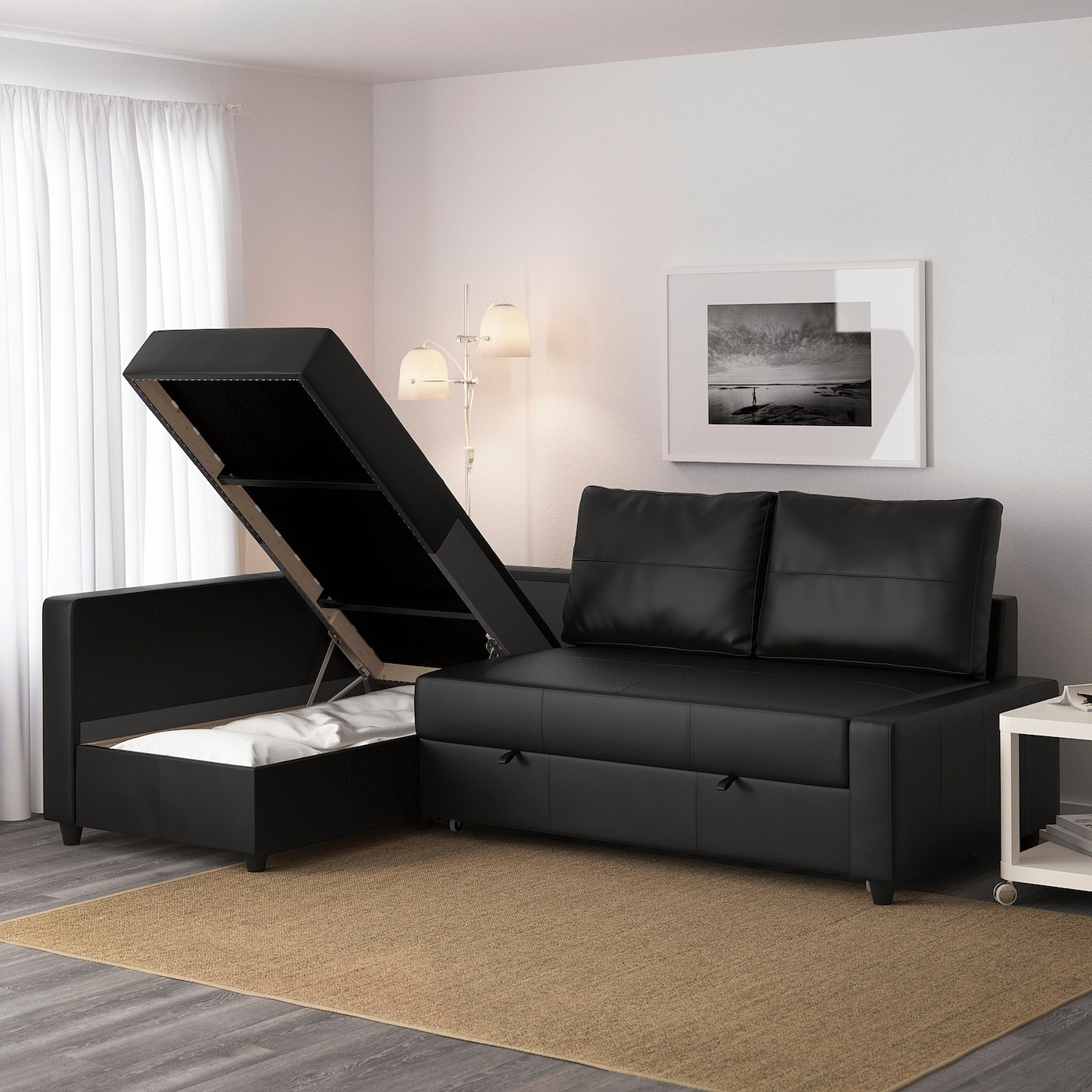 FRIHETEN Corner sofa-bed with storage