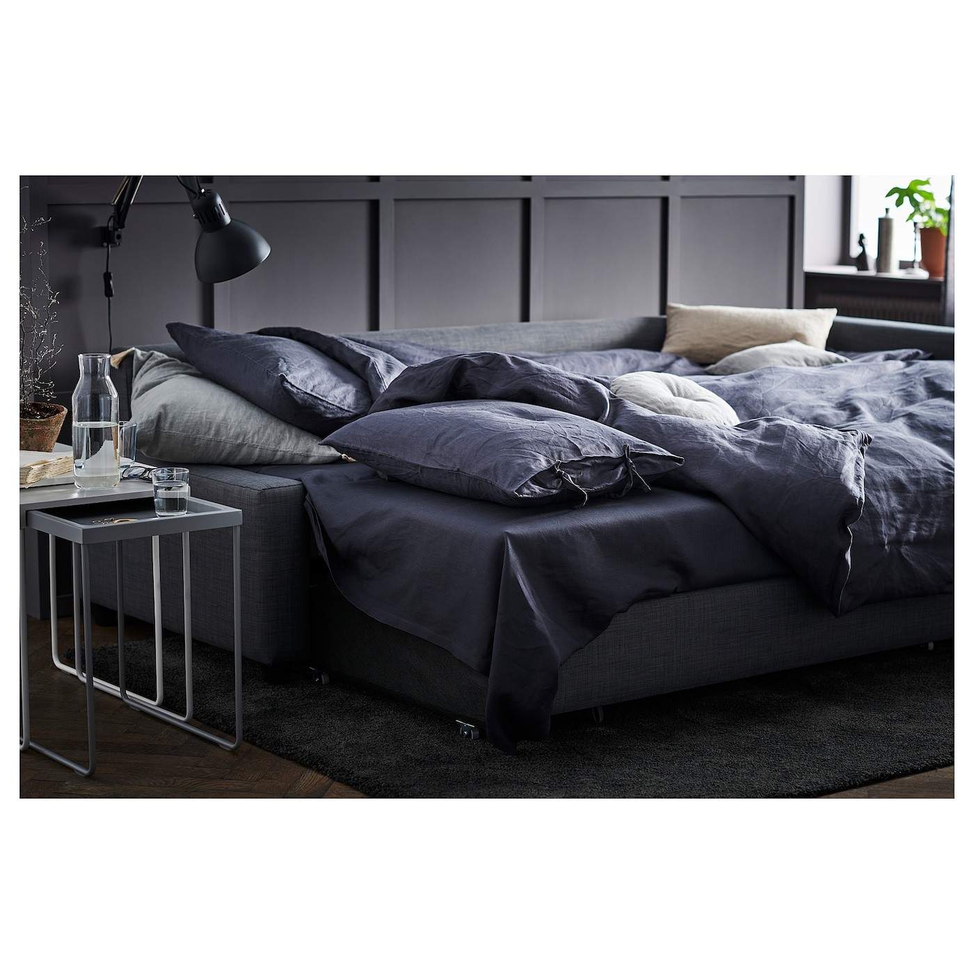 FRIHETEN Corner sofa-bed with storage