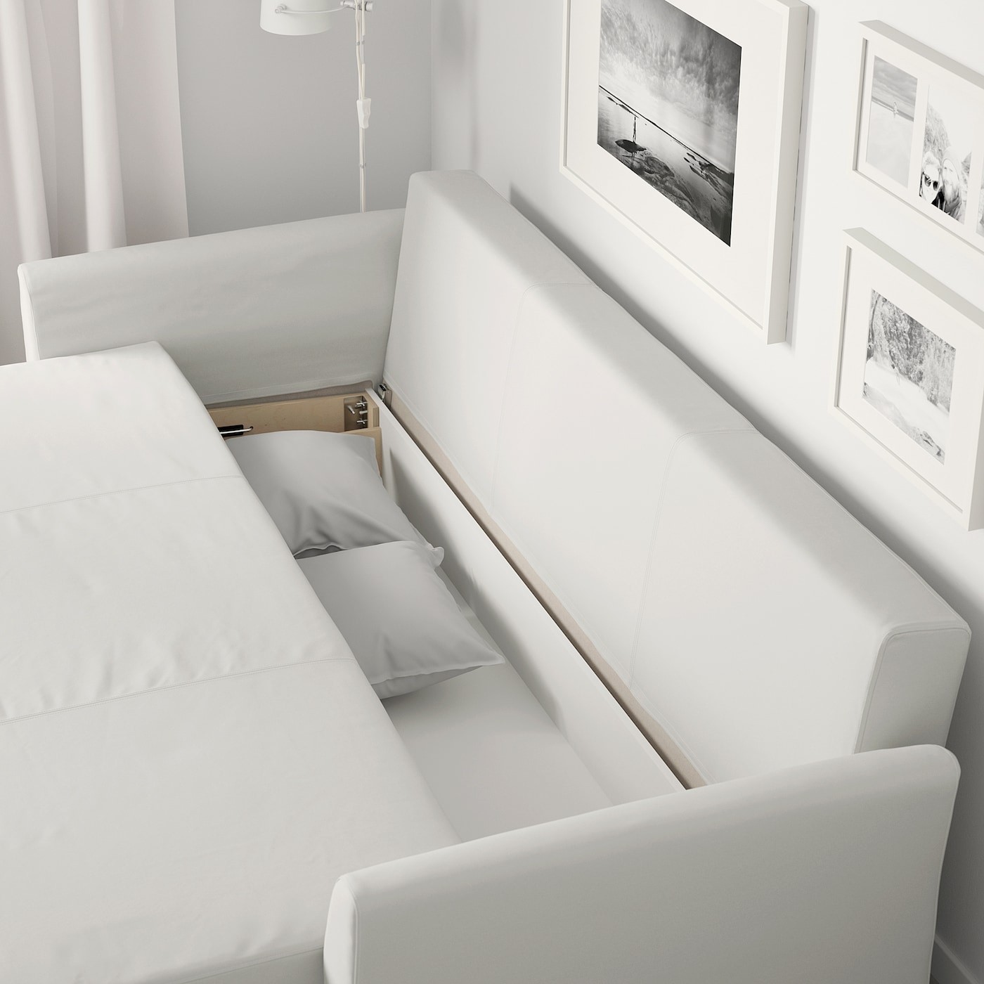 HOLMSUND Three-seat sofa-bed