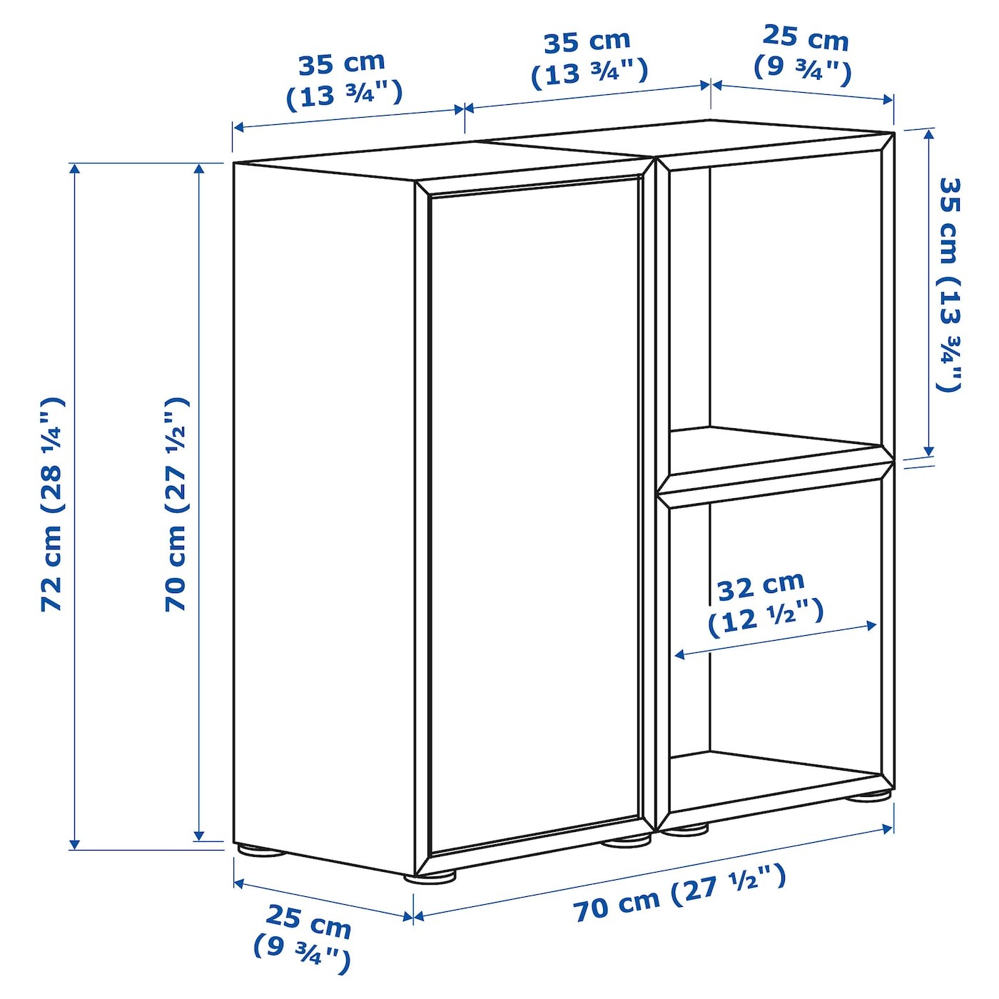 EKET Cabinet combination with feet