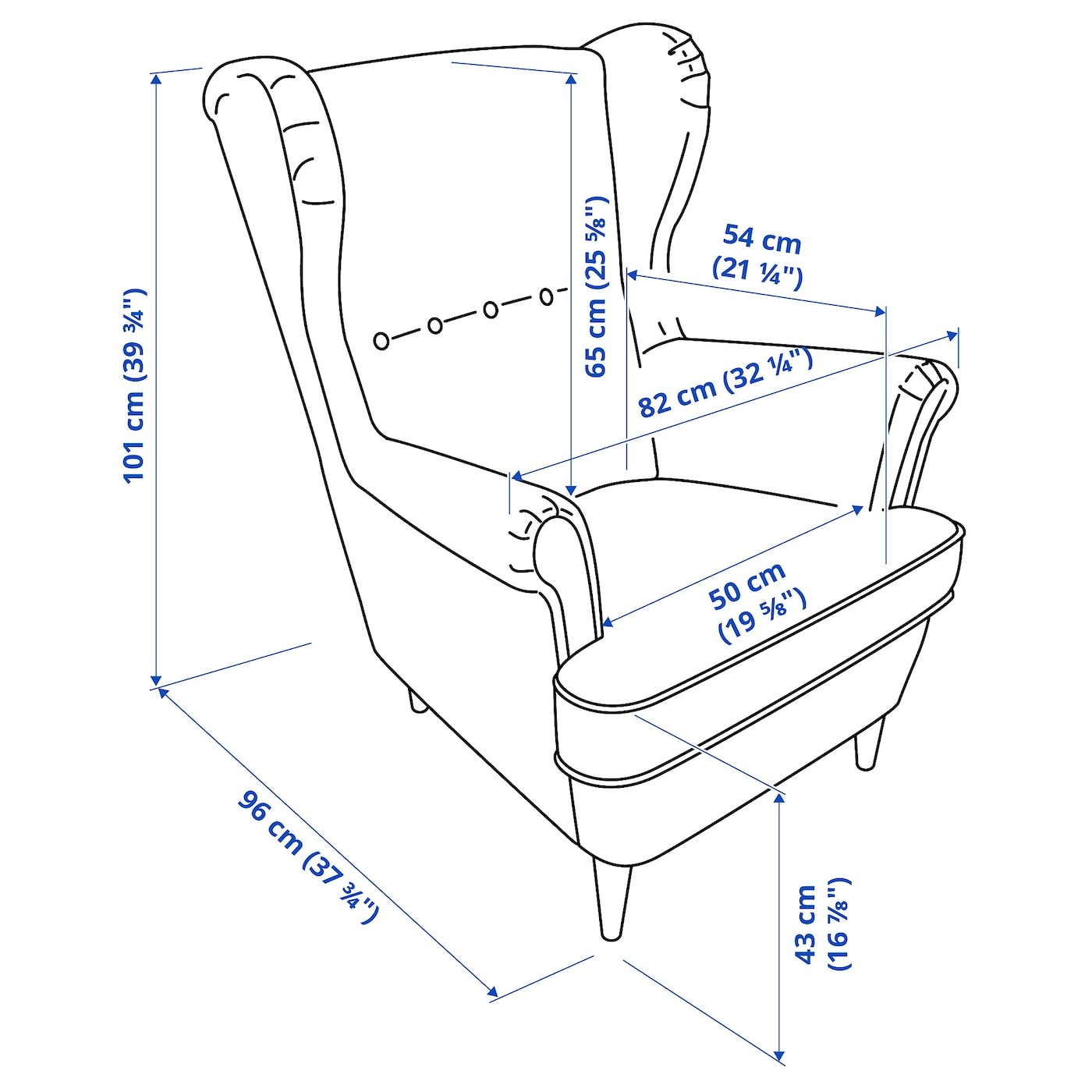 STRANDMON Wing chair