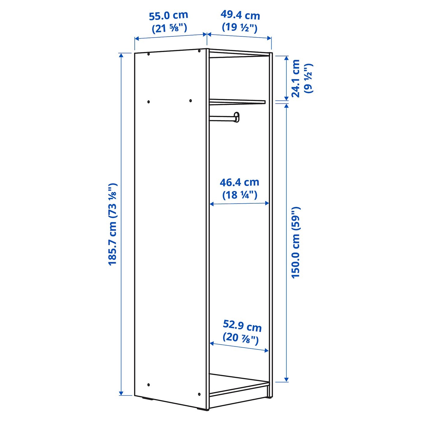 GURSKEN Bedroom furniture, set of 4