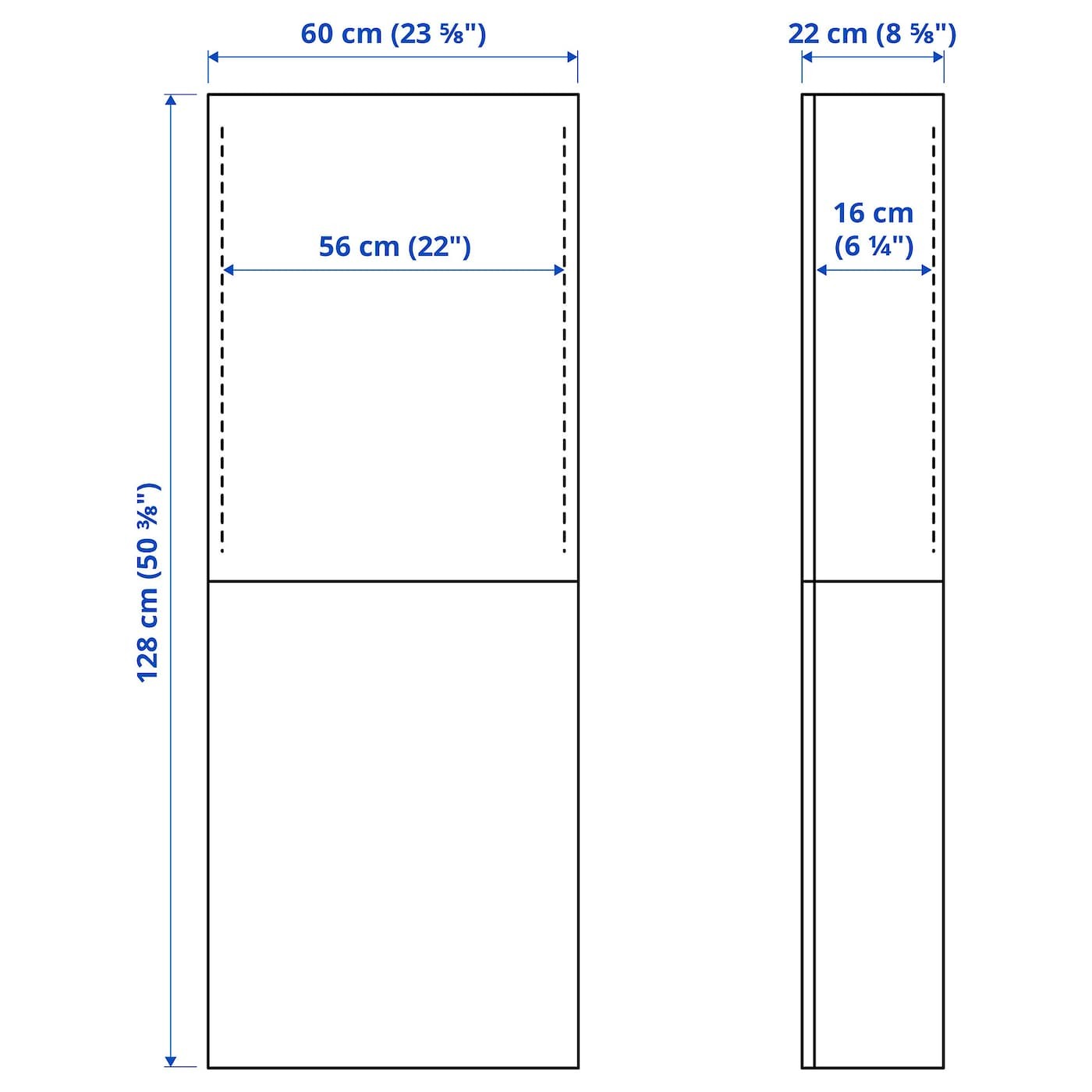 BESTÅ Wall cabinet with 2 doors