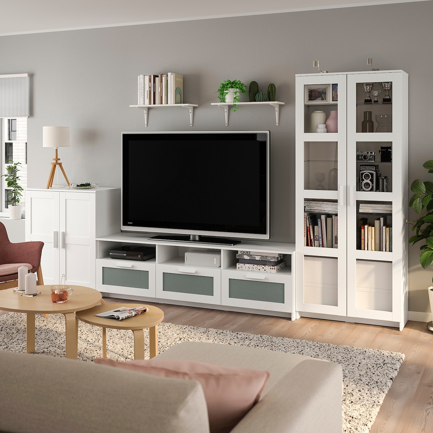 BRIMNES / BURHULT TV storage combination