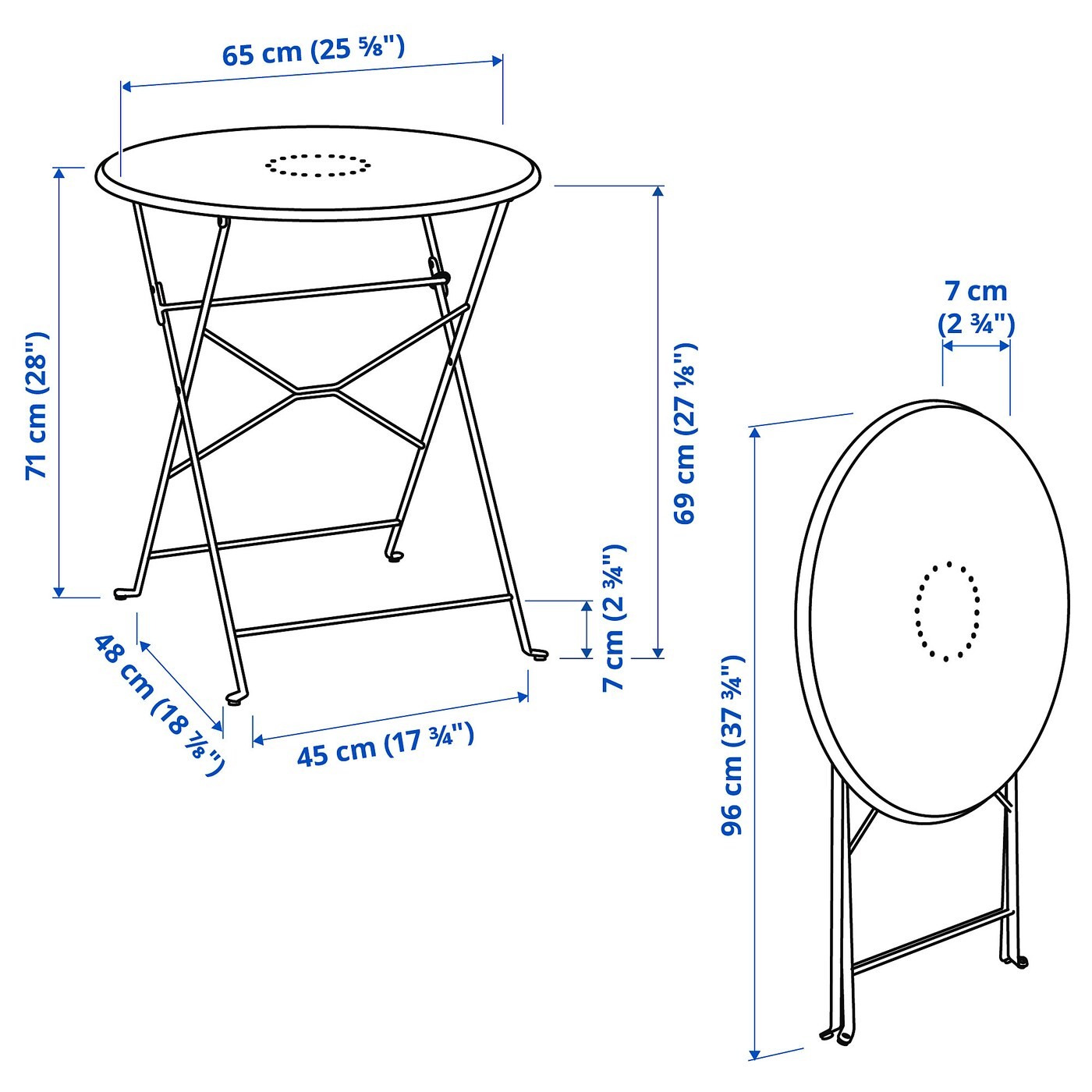 SALTHOLMEN Table, outdoor