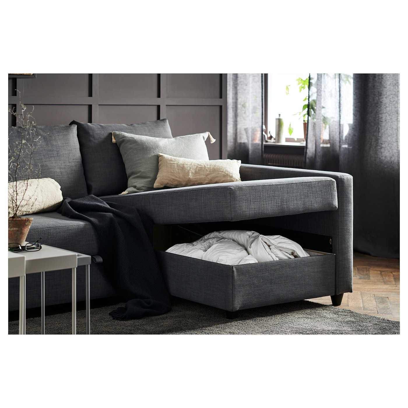 FRIHETEN Corner sofa-bed with storage