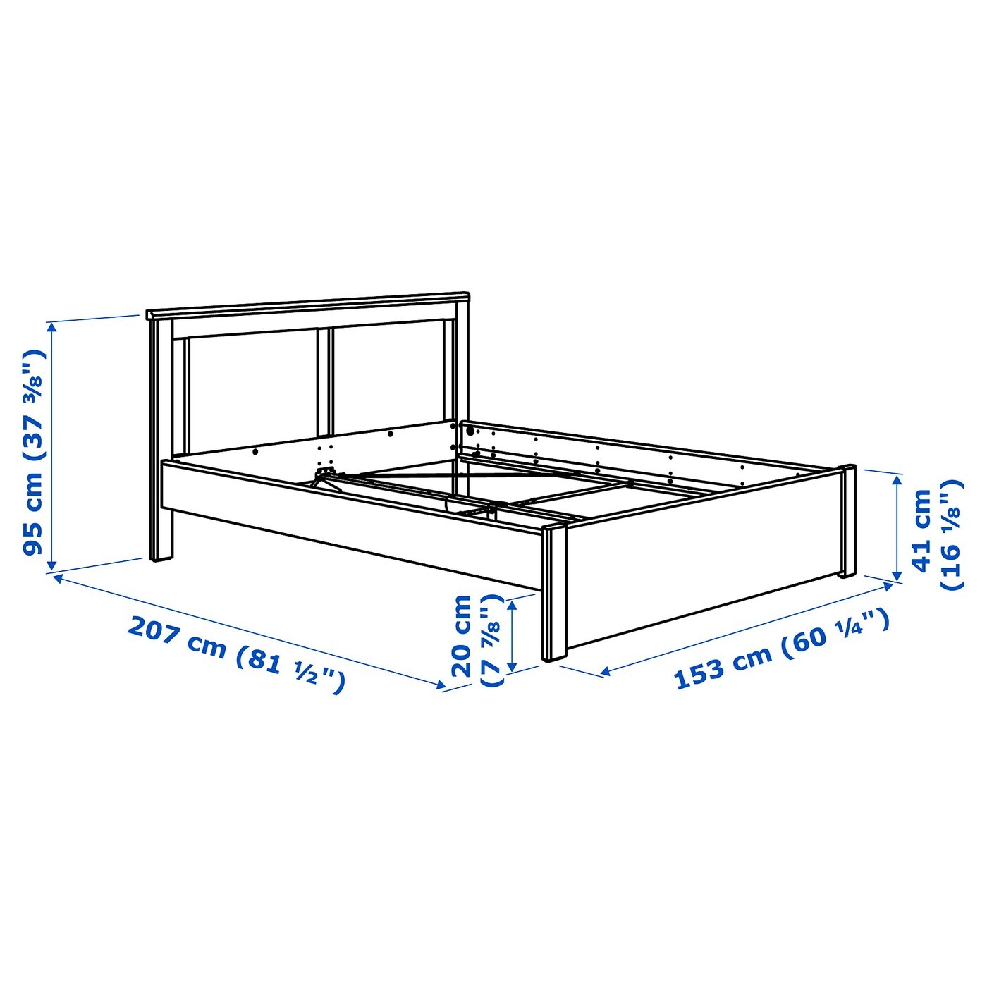 SONGESAND Bed frame