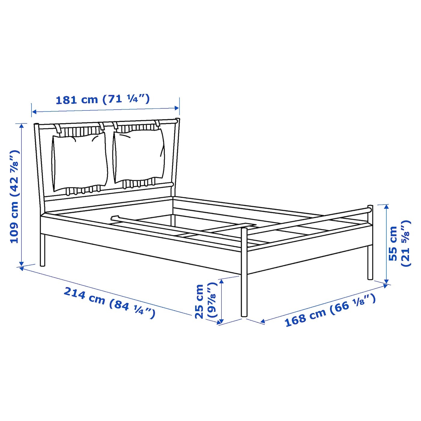 BJÖRKSNÄS Bed frame