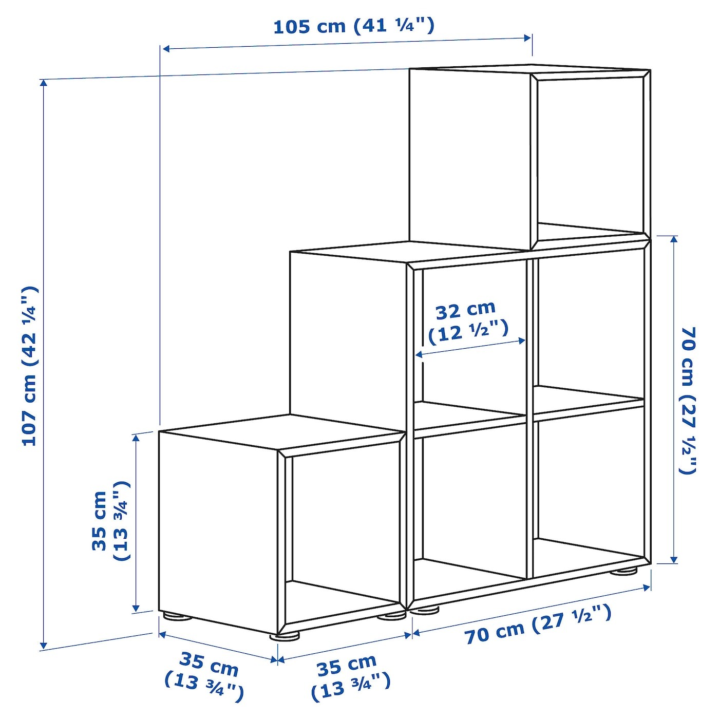 EKET Cabinet combination with feet