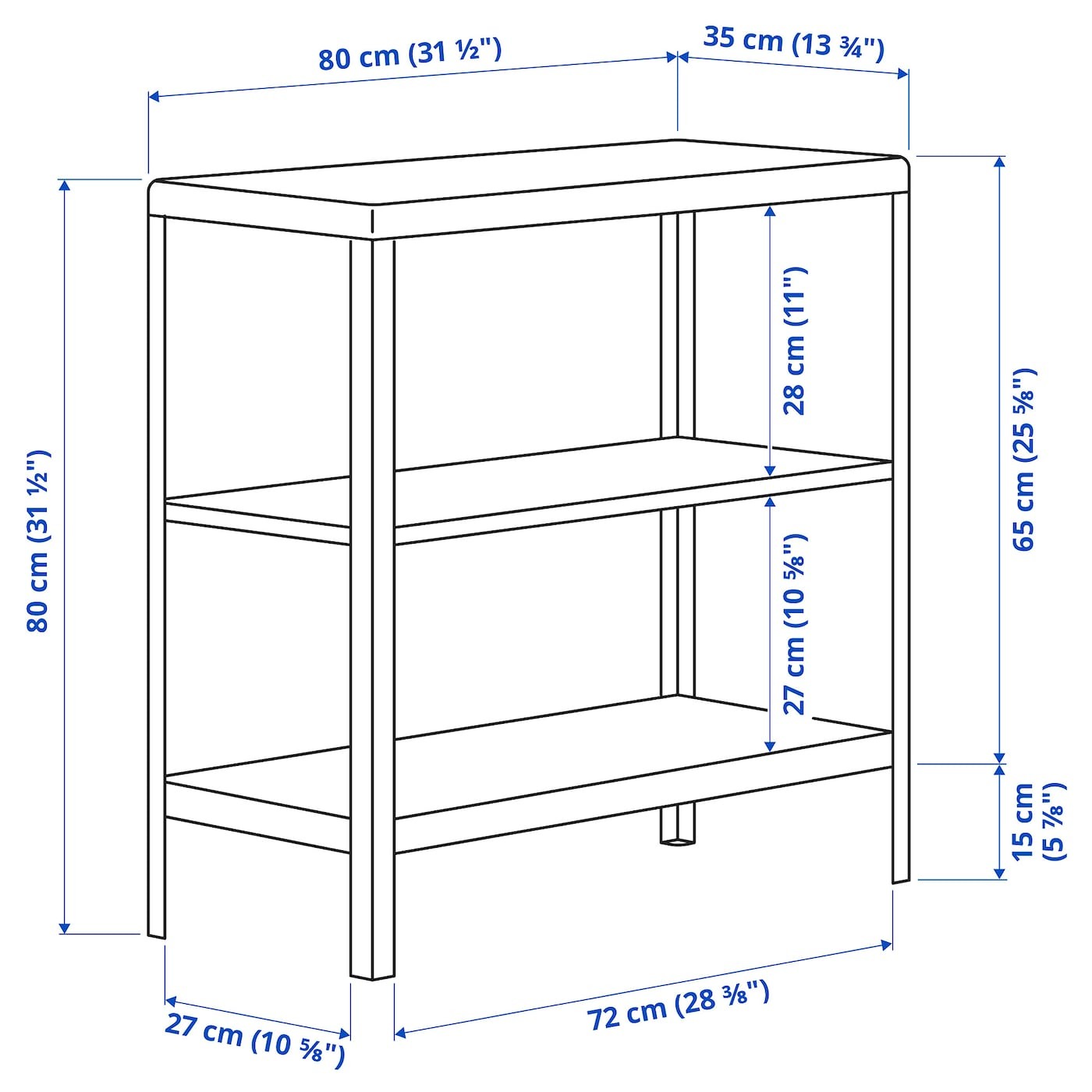 KOLBJÖRN Shelving unit in/outdoor