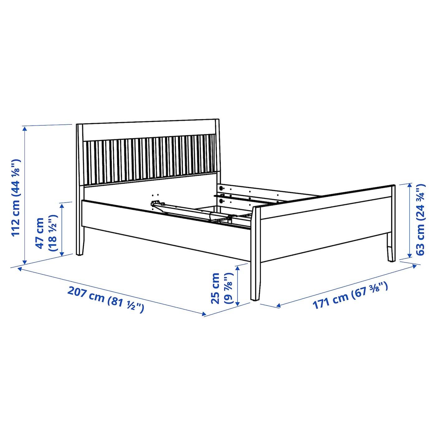 IDANÄS Bed frame