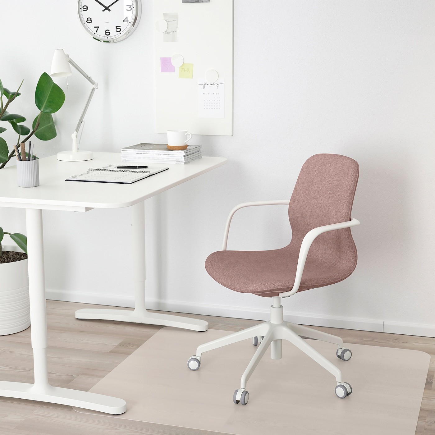 LÅNGFJÄLL Office chair with armrests