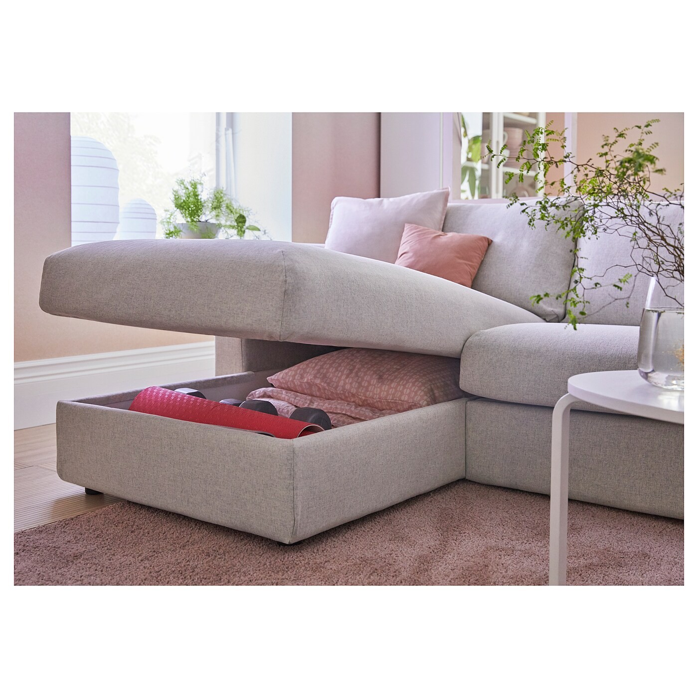 VIMLE 3-seat sofa with chaise longue