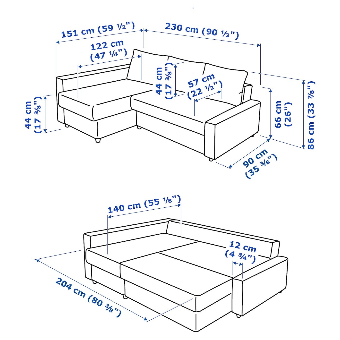 FRIHETEN Corner sofa-bed with storage