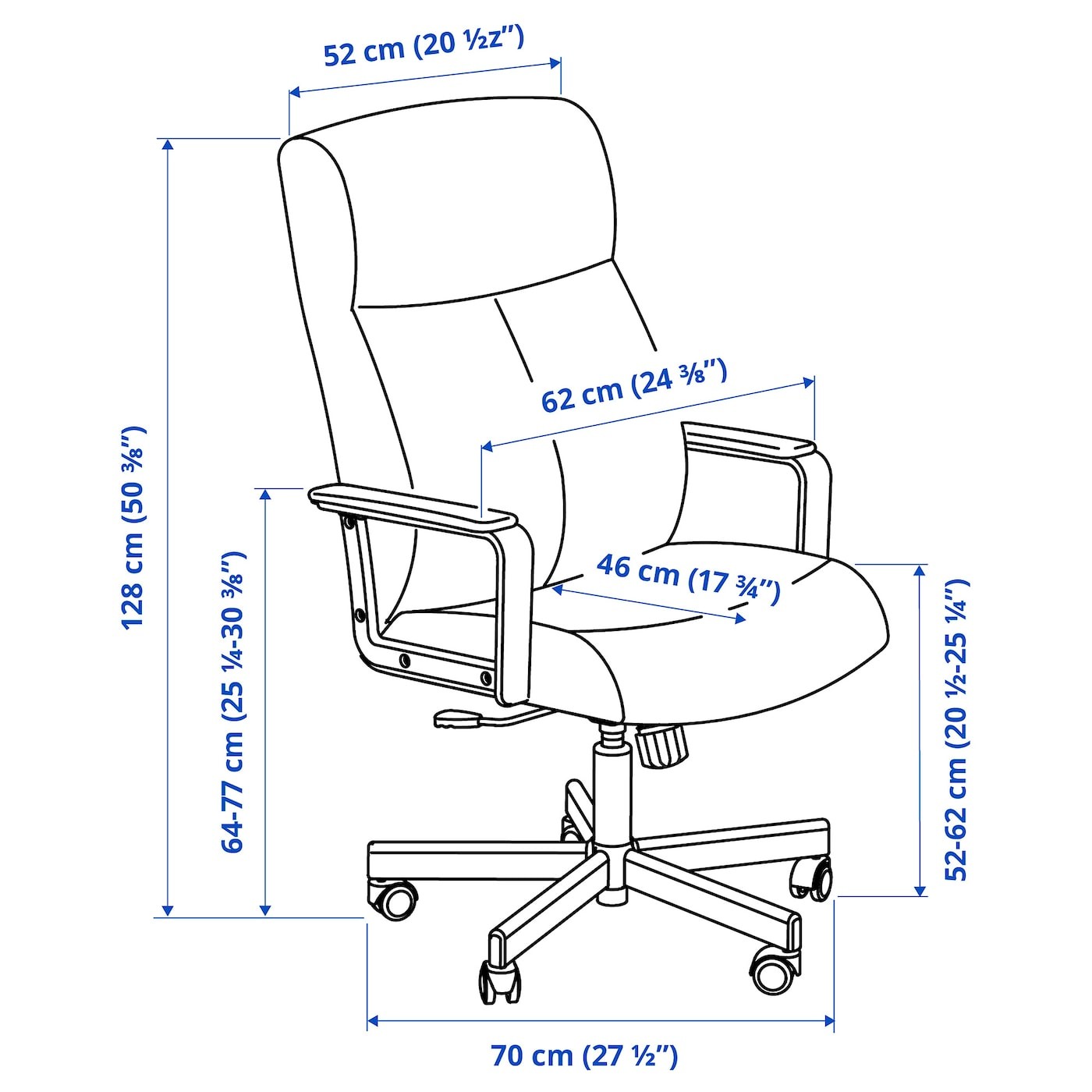 MILLBERGET Swivel chair