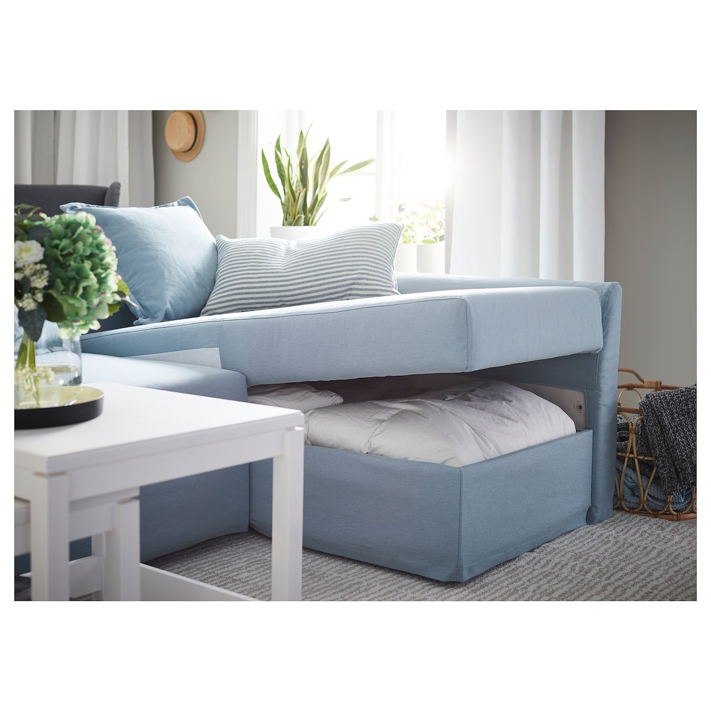 HOLMSUND Corner sofa-bed