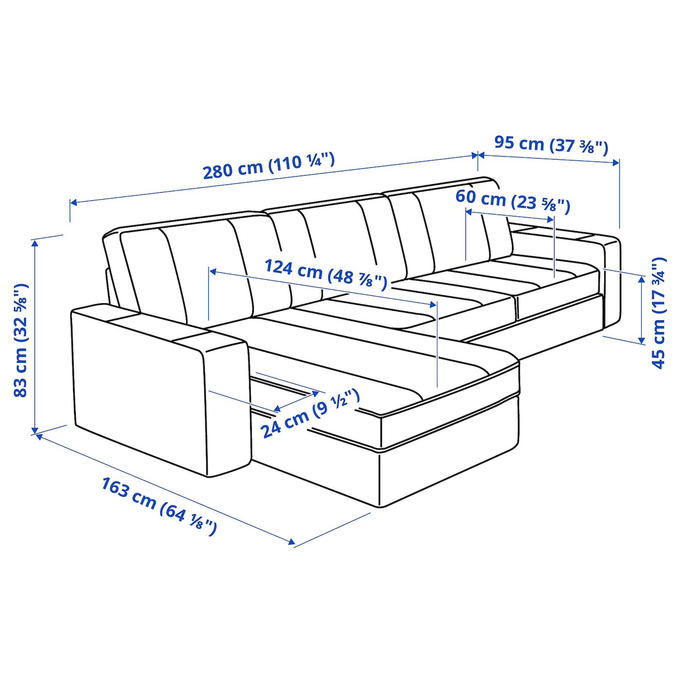 KIVIK 3-seat sofa