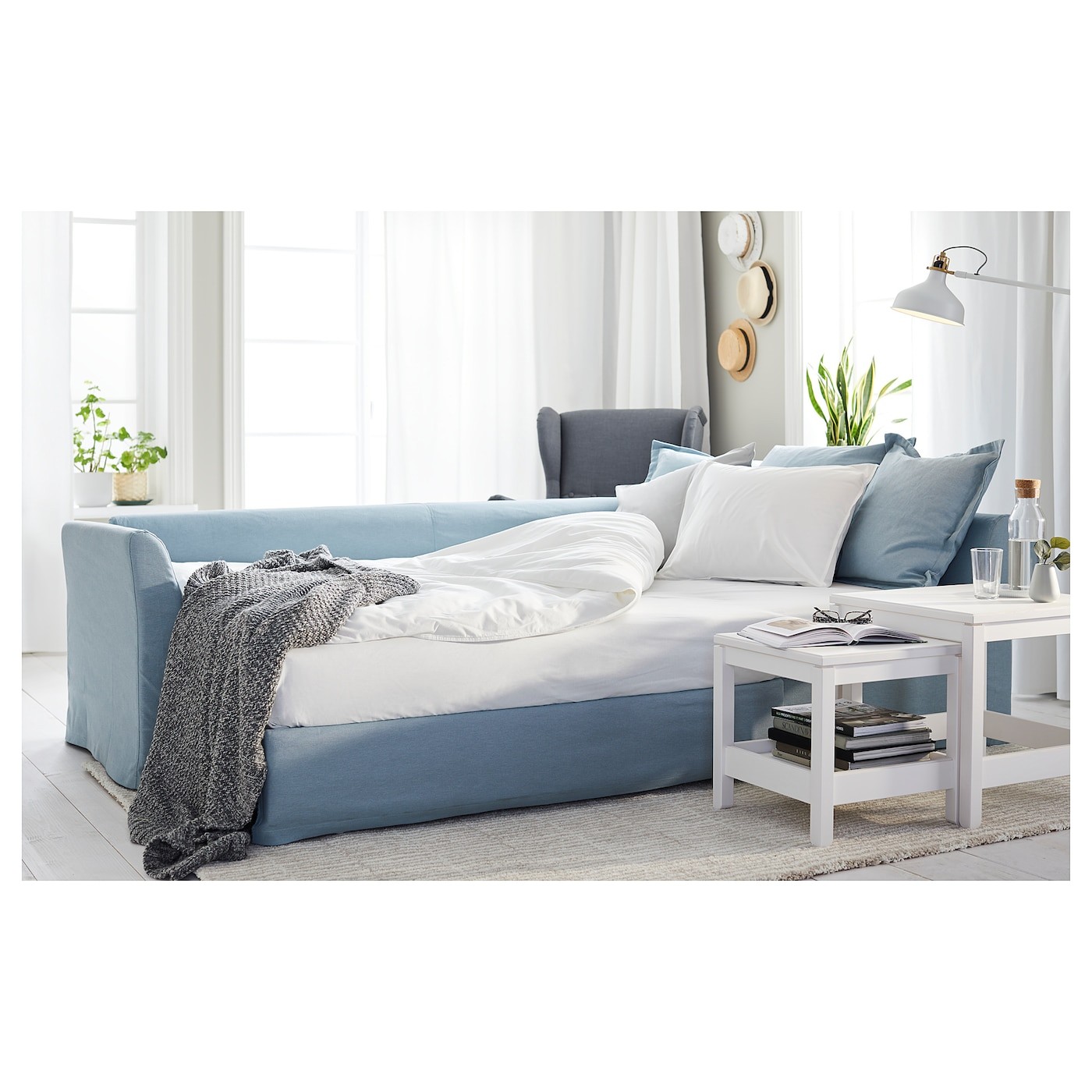 HOLMSUND Corner sofa-bed