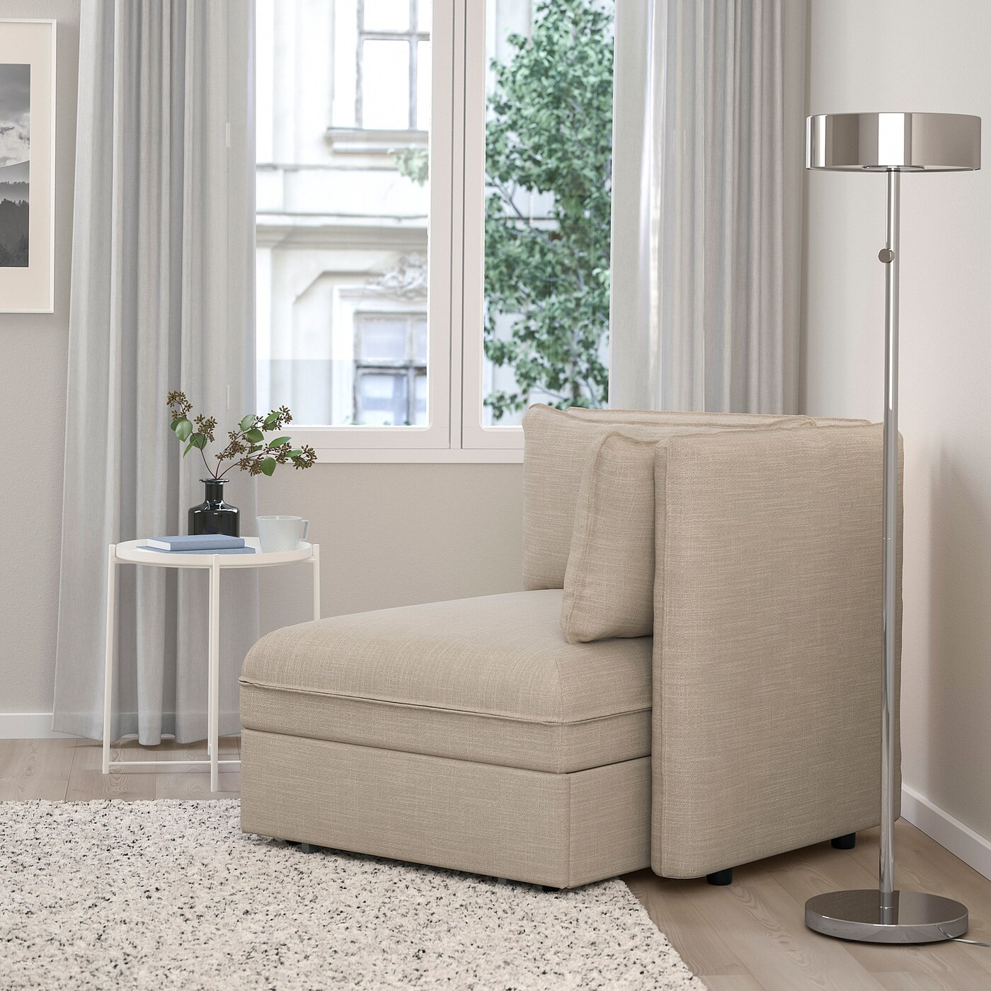 VALLENTUNA Sofa-bed module with backrests