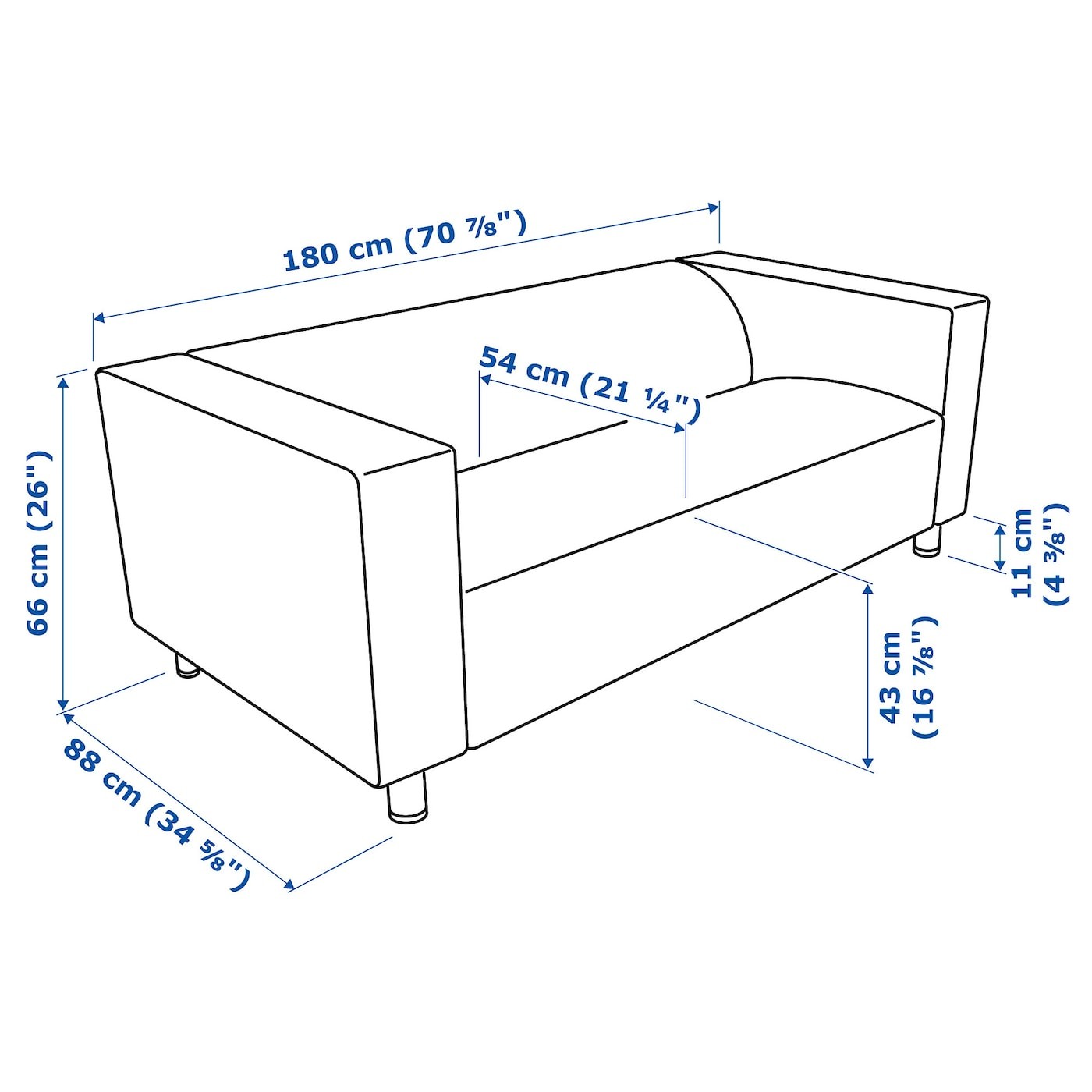 KLIPPAN 2-seat sofa