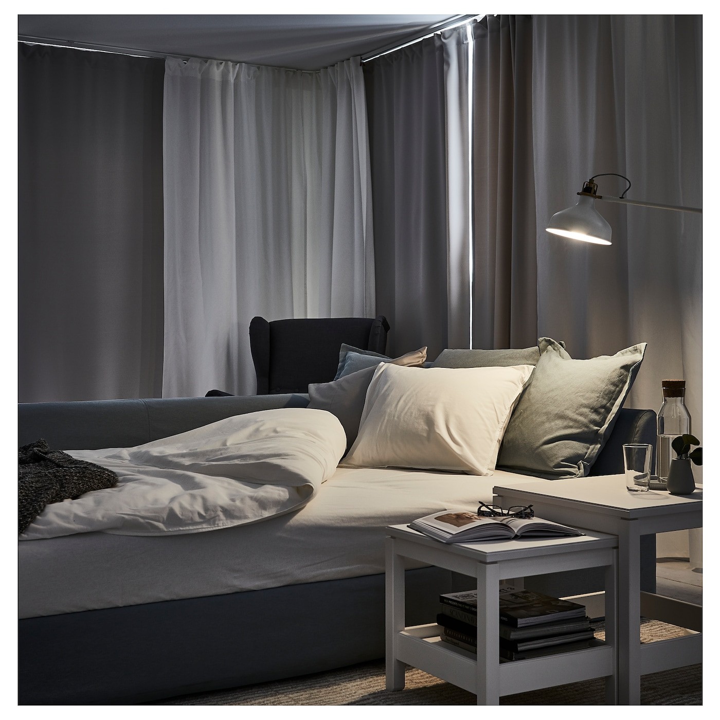 HOLMSUND Corner sofa-bed