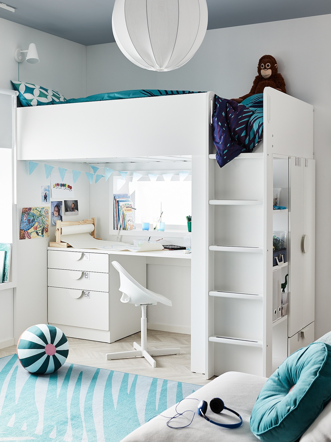 SMÅSTAD Loft bed