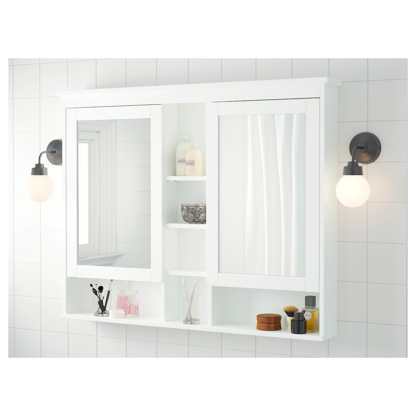 HEMNES Mirror cabinet with 2 doors