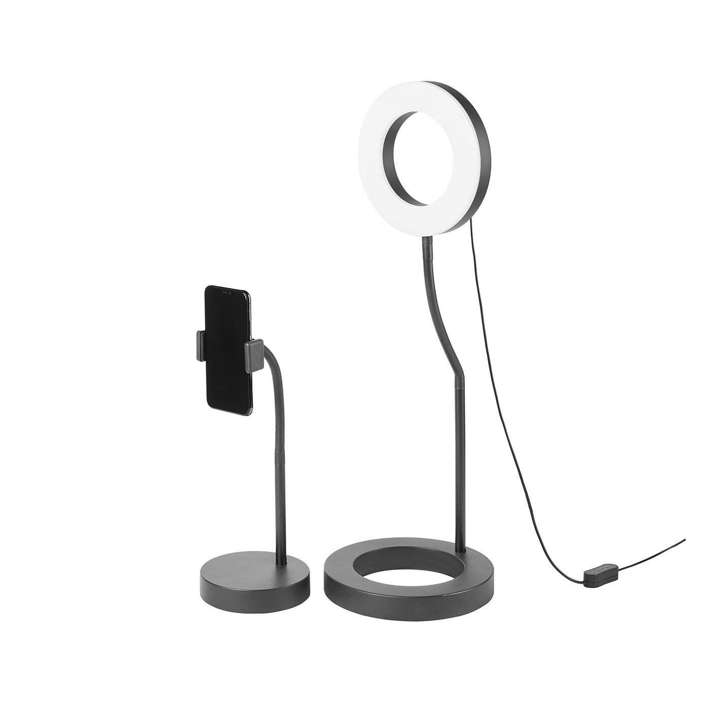 LÅNESPELARE Ring light with phone holder